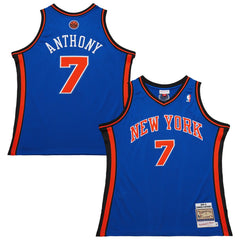 Carmelo Anthony New York Knicks 2010/11 Hardwood Classics Authentic Jersey Blue | Mitchell & Ness discount