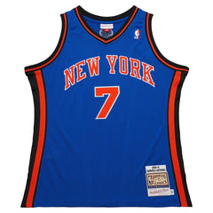 Carmelo Anthony New York Knicks 2010/11 Hardwood Classics Authentic Jersey Blue | Mitchell & Ness discount
