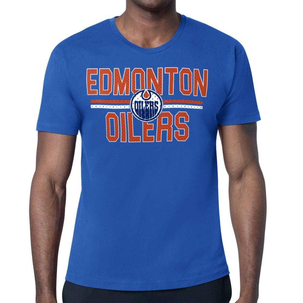 Edmonton Oilers Starter Mesh Look Team Name T-Shirt - Royal - NHL 202296550