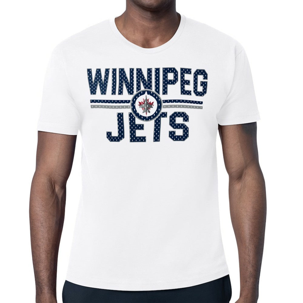 Winnipeg Jets Starter Mesh Look Team Name T-Shirt - White - NHL 202296557
