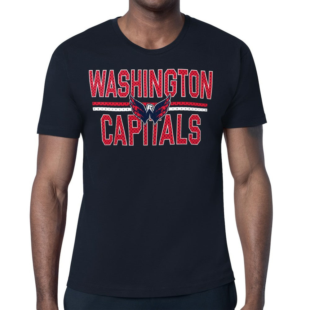 Washington Capitals Starter Mesh Look Team Name T-Shirt - Navy - NHL 202296581