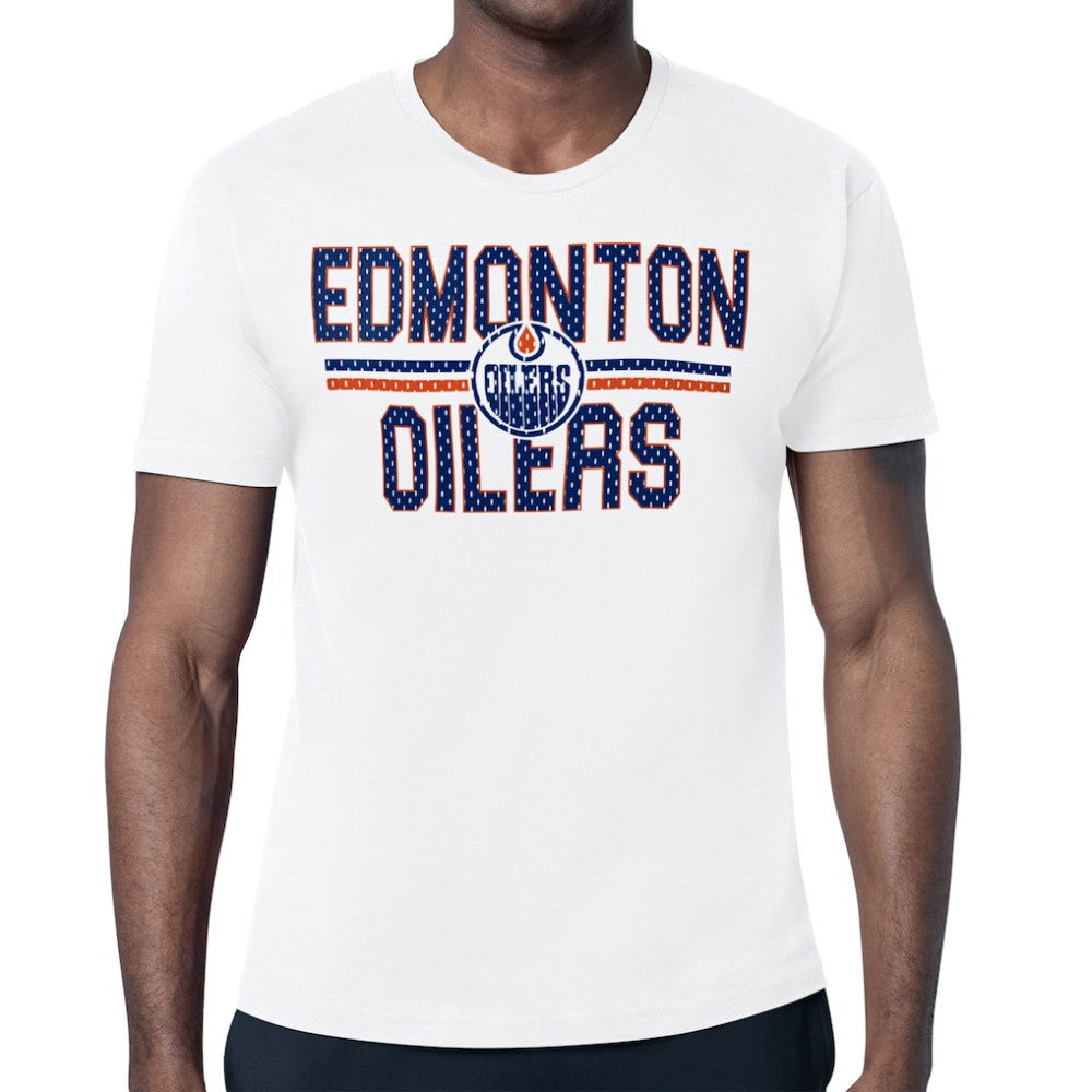 Edmonton Oilers Starter Mesh Look Team Name T-Shirt - White - NHL 202296582