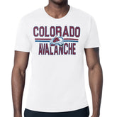 Colorado Avalanche Starter Mesh Look Team Name T-Shirt - White - NHL 202296585