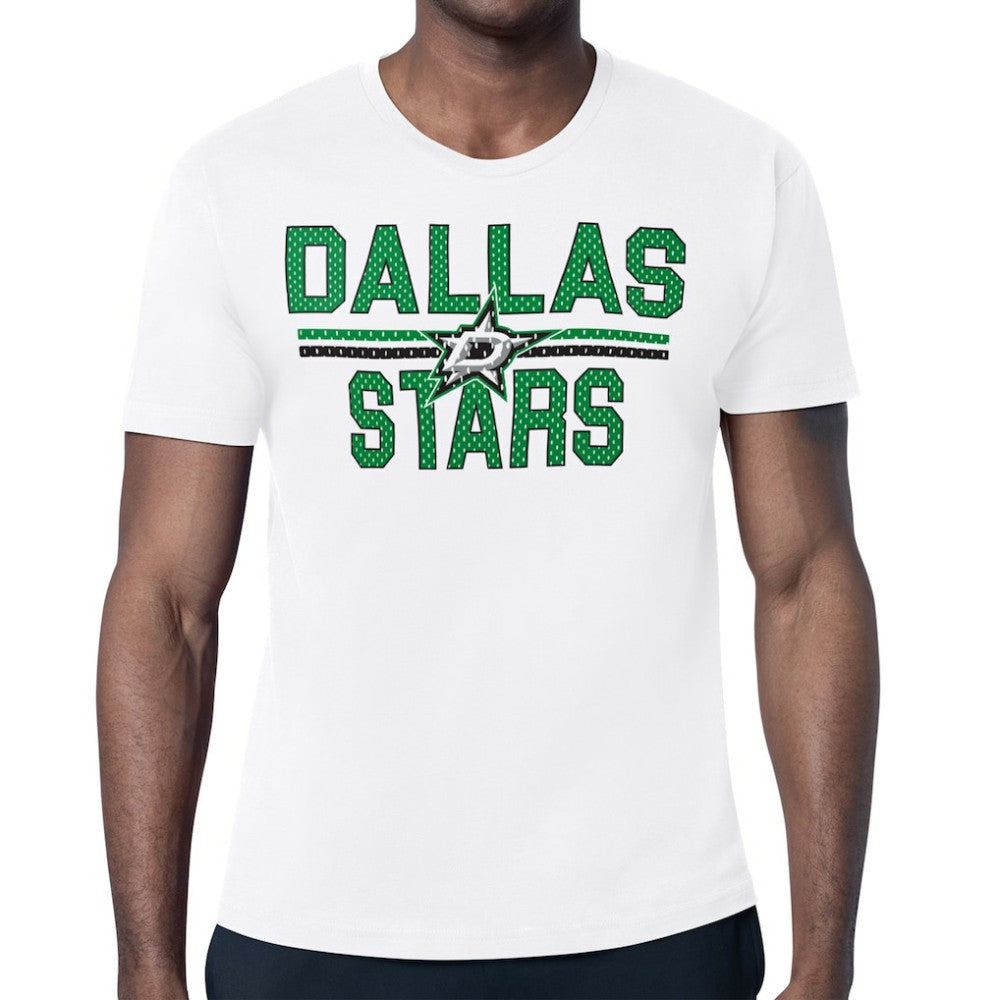 Dallas Stars Starter Mesh Look Team Name T-Shirt - White - NHL 202296590
