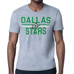 Dallas Stars Starter Mesh Look Team Name T-Shirt - Heather Gray - NHL 202296594