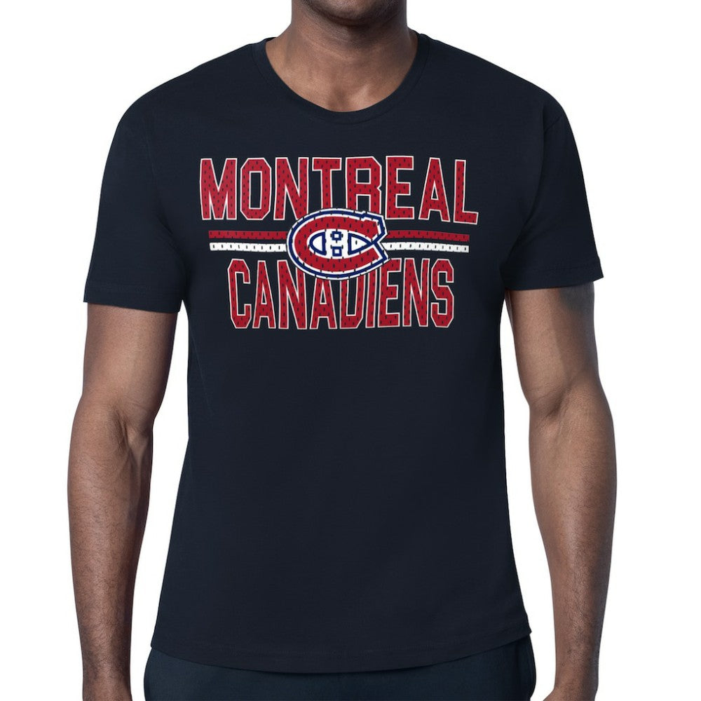 Montreal Canadiens Starter Mesh Look Team Name T-Shirt - Navy - NHL 202296602