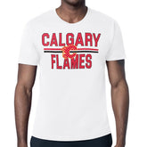 Calgary Flames Starter Mesh Look Team Name T-Shirt - White - NHL 202296620