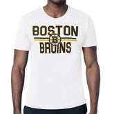 Boston Bruins Starter Mesh Look Team Name T-Shirt - White - NHL 202296623
