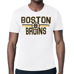 Boston Bruins Starter Mesh Look Team Name T-Shirt - White - NHL 202296623