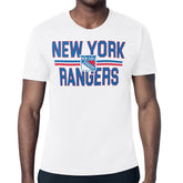 New York Rangers Starter Mesh Look Team Name T-Shirt - White - NHL 202296630