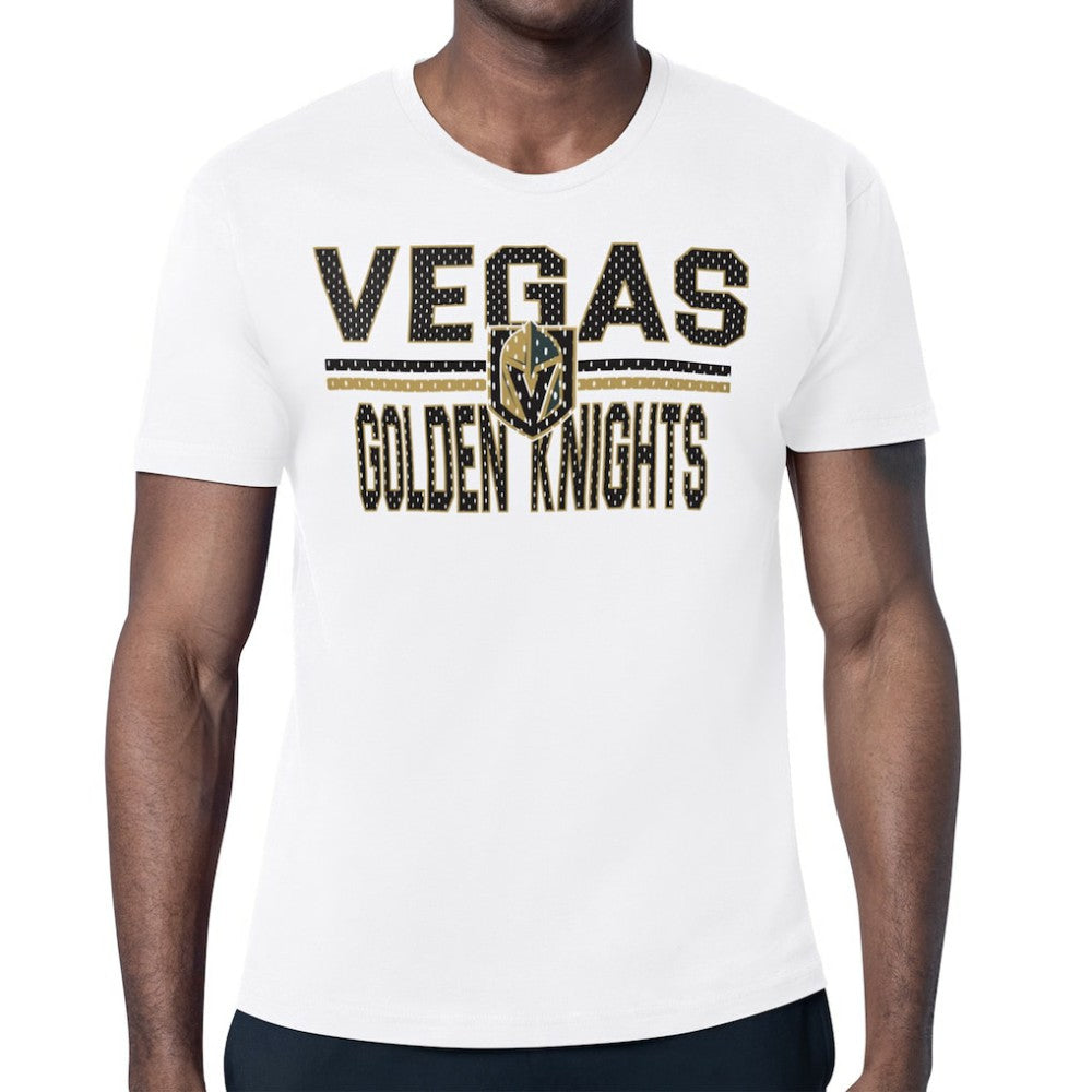 Vegas Golden Knights Starter Mesh Look Team Name T-Shirt - White - NHL 202296631