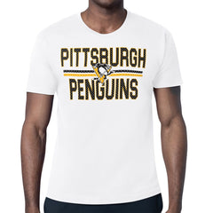 Pittsburgh Penguins Starter Mesh Look Team Name T-Shirt - White - NHL 202296635
