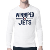 Winnipeg Jets Starter Mesh Look Team Name Long Sleeve T-Shirt - White - NHL 202296644