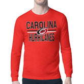 Carolina Hurricanes Starter Mesh Look Team Name Long Sleeve T-Shirt - Red - NHL 202296652
