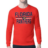 Florida Panthers Starter Mesh Look Team Name Long Sleeve T-Shirt - Red - NHL 202296655
