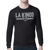 Los Angeles Kings Starter Mesh Look Team Name Long Sleeve T-Shirt - Black - NHL 202296663