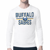 Buffalo Sabres Starter Mesh Look Team Name Long Sleeve T-Shirt - White - NHL 202296664
