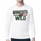 Minnesota Wild Starter Mesh Look Team Name Long Sleeve T-Shirt - White - NHL 202296675