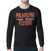 Philadelphia Flyers Starter Mesh Look Team Name Long Sleeve T-Shirt - Black - NHL 202296695