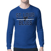 St. Louis Blues Starter Mesh Look Team Name Long Sleeve T-Shirt - Blue - NHL 202296709