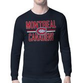 Montreal Canadiens Starter Mesh Look Team Name Long Sleeve T-Shirt - Navy - NHL 202296710