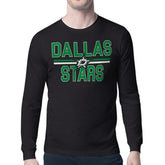 Dallas Stars Starter Mesh Look Team Name Long Sleeve T-Shirt - Black - NHL 202296716
