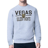 Vegas Golden Knights Starter Mesh Look Team Name Logo Pullover Sweatshirt - Heather Gray - NHL 202296896