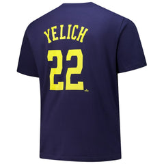 Christian Yelich Milwaukee Brewers Fanatics Big & Tall Name & Number T-Shirt - Navy - Fanatics Lifestyle