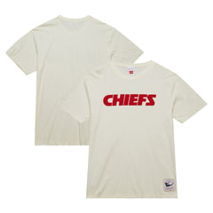 Mitchell & Ness Kansas City Chiefs Vintage Logo Heritage Slub T-Shirt Cream