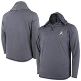Atlanta Braves Butter Stripe Tri-Blend Long Sleeve Hoodie T-Shirt - Navy - MLB Discount