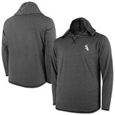 Chicago White Sox Butter Stripe Tri-Blend Long Sleeve Hoodie T-Shirt - Black - MLB Sale
