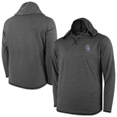 Colorado Rockies Butter Stripe Tri-Blend Long Sleeve Hoodie T-Shirt - Black - MLB Discount