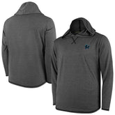 Miami Marlins Butter Stripe Tri-Blend Long Sleeve Hoodie T-Shirt - Black - MLB Lifestyle