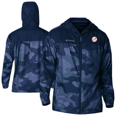 New York Yankees Columbia Camo Flash Challenger Full-Zip Windbreaker Jacket - Navy - Columbia Online