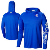 Philadelphia Phillies Columbia Omni-Wick Terminal Tackle Raglan Long Sleeve Hoodie T-Shirt - Royal - Columbia Discount