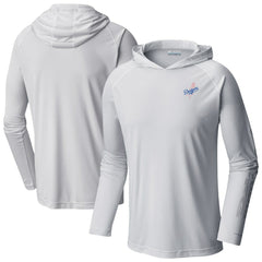 Los Angeles Dodgers Columbia Omni-Wick Terminal Tackle Raglan Long Sleeve Hoodie T-Shirt - White - Columbia Sale