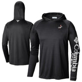 Los Angeles Dodgers Columbia Omni-Wick Terminal Tackle Raglan Long Sleeve Hoodie T-Shirt - Black - Columbia Discount