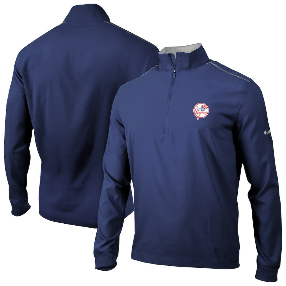 New York Yankees Columbia Omni-Wick Bogey's Paradise Quarter-Zip Top - Navy - Columbia Sale