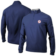 New York Yankees Columbia Omni-Wick Bogey's Paradise Quarter-Zip Top - Navy - Columbia Sale