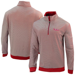 Philadelphia Phillies Columbia Omni-Wick Even Lie Quarter-Zip Pullover Top - Red - Columbia Sale