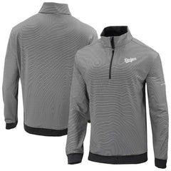 Los Angeles Dodgers Columbia Omni-Wick Even Lie Quarter-Zip Pullover Top - Black - Columbia on Sale