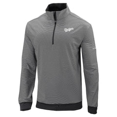 Los Angeles Dodgers Columbia Omni-Wick Even Lie Quarter-Zip Pullover Top - Black - Columbia on Sale
