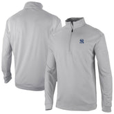 New York Yankees Columbia Oakland Downs Omni-Wick Quarter-Zip Top - Gray - Columbia Sale