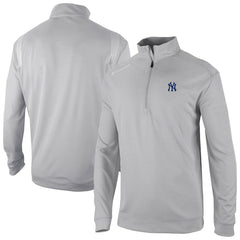 New York Yankees Columbia Oakland Downs Omni-Wick Quarter-Zip Top - Gray - Columbia Sale