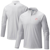 New York Yankees Columbia Terminal Tackle Raglan Omni-Shade Quarter-Zip Pullover Top - White - Columbia on Sale