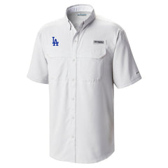 Los Angeles Dodgers Columbia Omni-Wick Low Drag Offshore Button-Up Shirt - White - Columbia Lifestyle