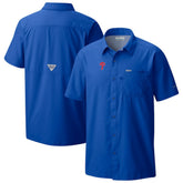 Philadelphia Phillies Columbia Slack Tide Omni-Wick Button-Up Camp Shirt - Royal - Columbia Discount