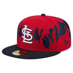St. Louis Cardinals New Era Retro Pattern 59FIFTY Fitted Hat - Red/Navy - New Era Online