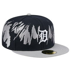 Detroit Tigers New Era Retro Pattern 59FIFTY Fitted Hat - Navy/Gray - New Era on Sale