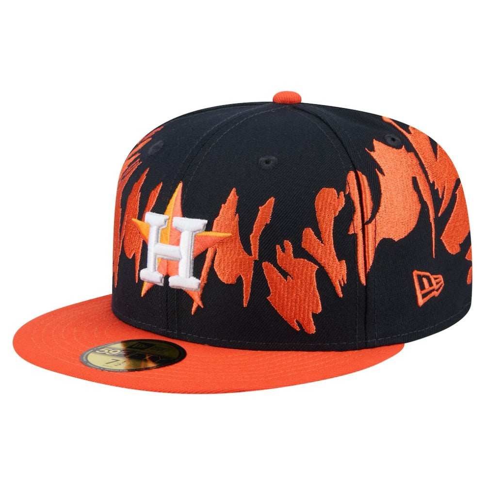 Houston Astros New Era Retro Pattern 59FIFTY Fitted Hat - Navy/Orange - New Era Online